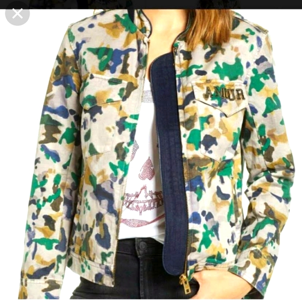 Zadig & voltaire camou kavy jacket